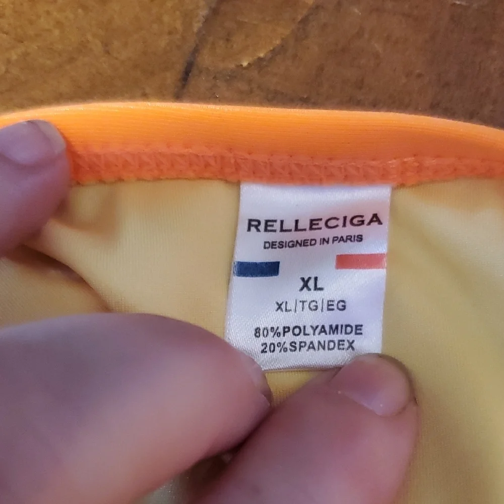 RELLECIGA Orange One Piece Swimsuit - Picture 2 of 3
